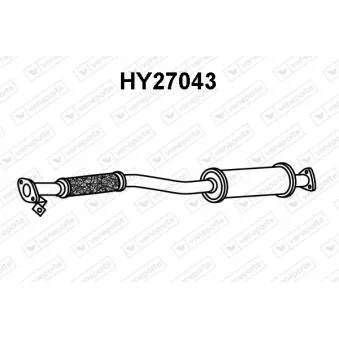 Silencieux avant VENEPORTE OEM 2861022731