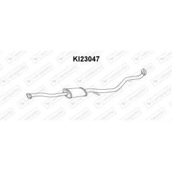 Silencieux avant VENEPORTE OEM 28650FD300