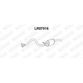 VENEPORTE LR07016 - Silencieux arrière
