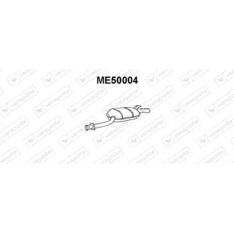 VENEPORTE ME50004 - Silencieux central