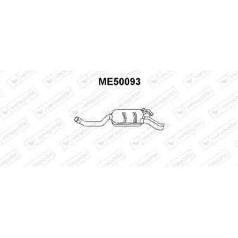 VENEPORTE ME50093 - Silencieux arrière