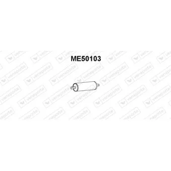 VENEPORTE ME50103 - Silencieux arrière