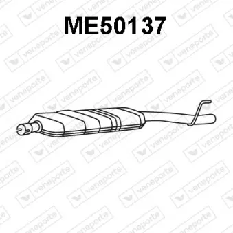 Silencieux avant VENEPORTE OEM 2024903621