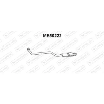Silencieux avant VENEPORTE OEM 1244902019