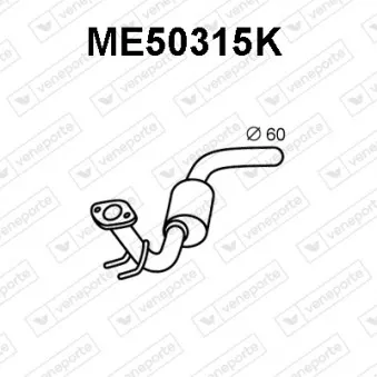 Catalyseur VENEPORTE ME50315K pour MERCEDES-BENZ VITO 108 CDI 2.2 - 82cv