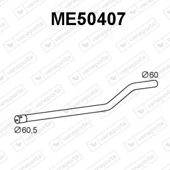 Tuyau d'échappement VENEPORTE OEM 1694907821