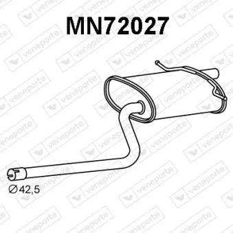 Silencieux arrière VENEPORTE [MN72027]