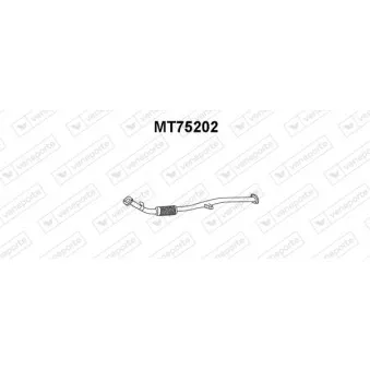 Tuyau d'échappement VENEPORTE MT75202