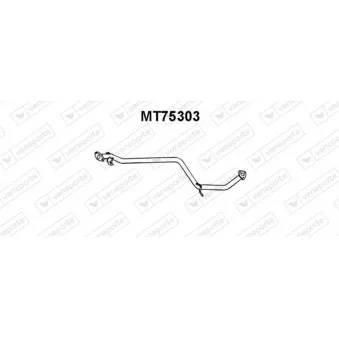 Tuyau d'échappement VENEPORTE MT75303