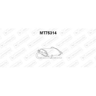 Silencieux arrière VENEPORTE MT75314