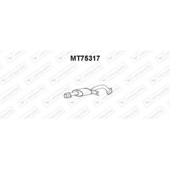 Silencieux avant VENEPORTE OEM MB679944