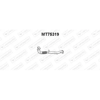 Tuyau d'échappement VENEPORTE MT75319