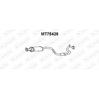 Silencieux avant VENEPORTE OEM MB924791 Silencieux avant VENEPORTE OEM MB924791