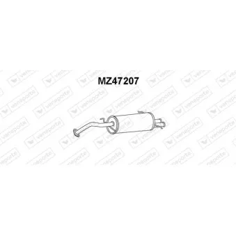 Silencieux arrière VENEPORTE OEM BP3340100E9A
