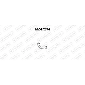 VENEPORTE MZ47234 - Tuyau d'échappement