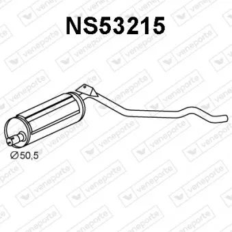 Silencieux arrière VENEPORTE NS53215 Silencieux arrière VENEPORTE NS53215