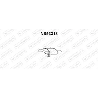 Silencieux arrière VENEPORTE NS53318