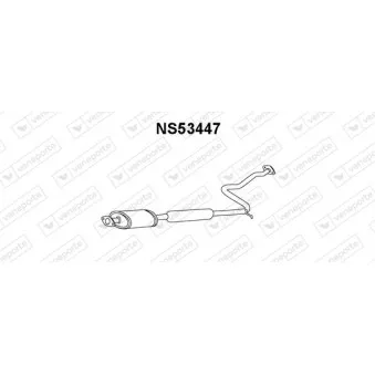 Silencieux avant VENEPORTE OEM 2003057Y16 Silencieux avant VENEPORTE OEM 2003057Y16