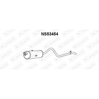 Silencieux arrière VENEPORTE NS53454