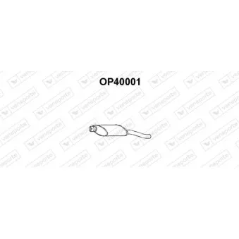 Silencieux arrière VENEPORTE OEM 852389