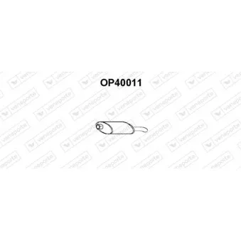Silencieux arrière VENEPORTE OEM 852221