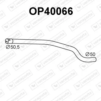 VENEPORTE OP40066 - Tuyau d'échappement