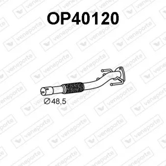 VENEPORTE OP40120 - Tuyau d'échappement