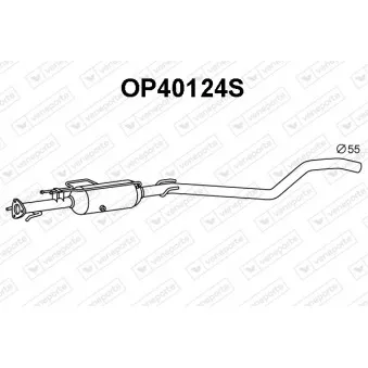 Filtre à particules / à suie, échappement VENEPORTE OP40124S