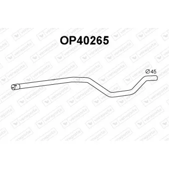 VENEPORTE OP40265 - Tuyau d'échappement