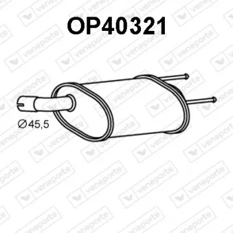 Silencieux arrière VENEPORTE [OP40321]