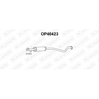 Silencieux avant VENEPORTE OEM 5852109