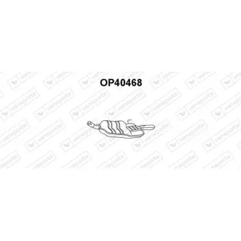 Silencieux arrière VENEPORTE OEM 852817