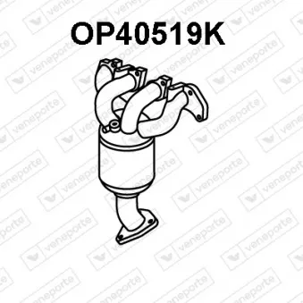 Catalyseur en coude VENEPORTE OP40519K pour OPEL CORSA 1.2 16V - 75cv