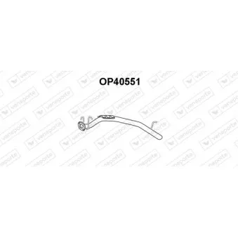 Tuyau d'échappement VENEPORTE OP40551
