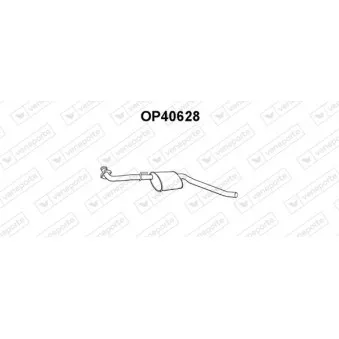 Silencieux avant VENEPORTE OEM 852110