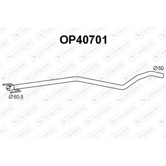 VENEPORTE OP40701 - Tuyau d'échappement