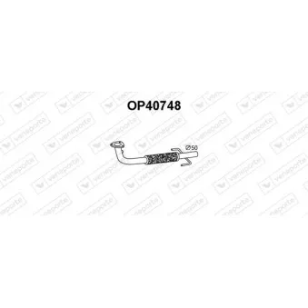 Tuyau d'échappement VENEPORTE OEM 858175