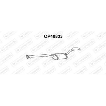 Silencieux avant VENEPORTE OEM 90448106