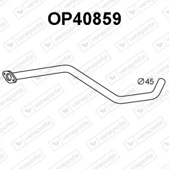 VENEPORTE OP40859 - Tuyau d'échappement
