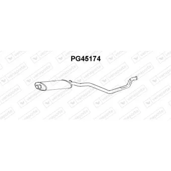Silencieux avant VENEPORTE OEM 172863