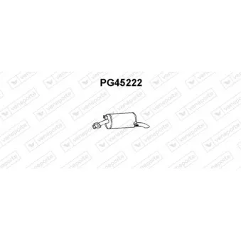 Silencieux arrière VENEPORTE [PG45222]