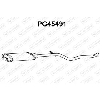 Silencieux central VENEPORTE PG45491