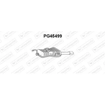 Silencieux arrière VENEPORTE OEM 1726AS Silencieux arrière VENEPORTE OEM 1726AS