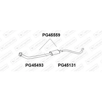 Silencieux avant VENEPORTE OEM 170561