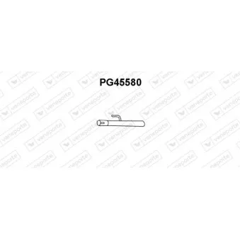 Tube de réparation, Silencieux central VENEPORTE OEM 1717E2