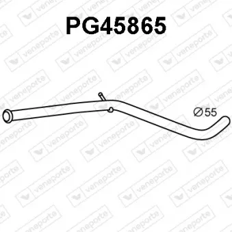 Tuyau d'échappement VENEPORTE PG45865