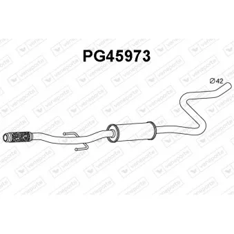 Silencieux avant VENEPORTE OEM 1608711480