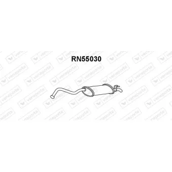 Silencieux arrière VENEPORTE RN55030