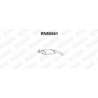 Silencieux arrière VENEPORTE OEM 7700812806