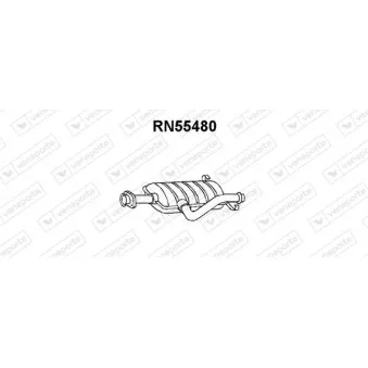 Silencieux avant VENEPORTE OEM 7700742485